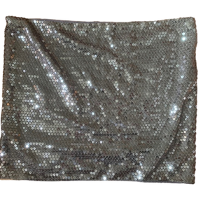 Gray Sequins Infinity Scarf